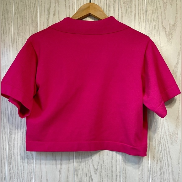 Endless Rose, Magenta Sweater Crop Top Size Medium NWT - Picture 4 of 6